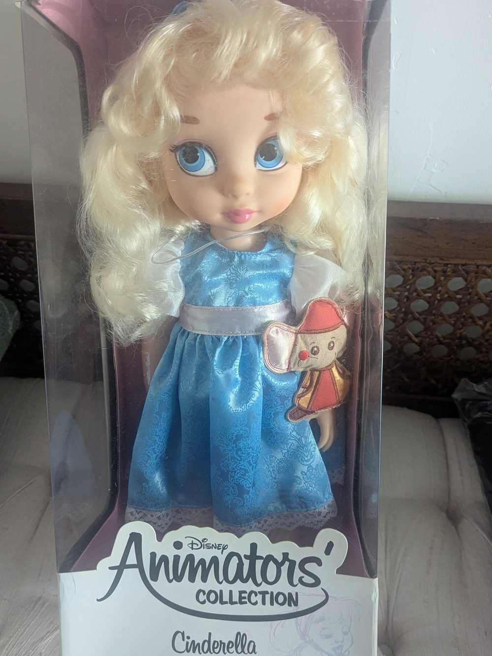 Disney Cinderella Blonde Doll with Blue Dress
